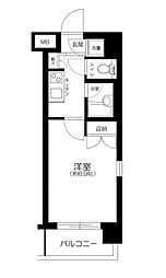 パレステュディオ大塚 4階1Kの間取り