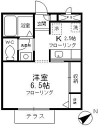 吉祥寺メゾンA 1階1Kの間取り