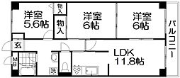 DKHマキノ 3LDKの間取図画像