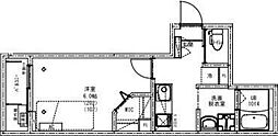KEIAI RESIDENCE 北野 1Kの間取図画像
