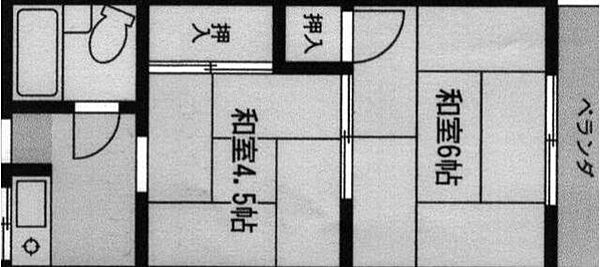 霞台ハウス 203｜神奈川県相模原市中央区中央５丁目(賃貸アパート2K・2階・26.49㎡)の写真 その2