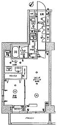 SKYCOURTPALACE押上2 1LDKの間取図画像