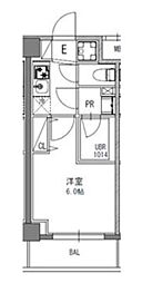 S-RESIDENCEGYOTOKU 1Kの間取図画像
