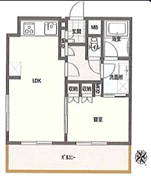 ファミールグランスイート・ザ赤坂 1LDKの間取図画像