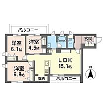 リラフォートムサシノ 00302 ｜ 東京都武蔵野市境５丁目7-23（賃貸マンション3LDK・3階・72.88㎡） その2