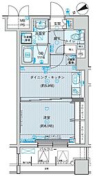 メインステージ上野 1DKの間取図画像