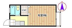 センチュリーAM2 ワンルームの間取図画像