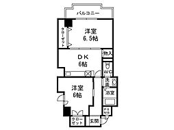 K.ステーション大橋 2DKの間取図画像