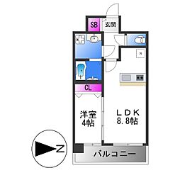 間取図画像 1LDK