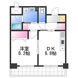 ルミエールりんくう 1DKの間取図画像