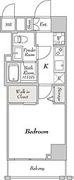 ミリア・レジデンス駒込 1Kの間取図画像