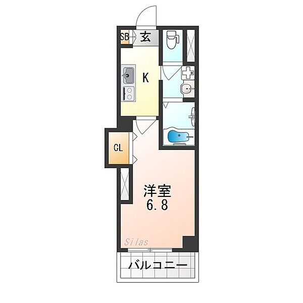 みおつくし桑津 ｜大阪府大阪市東住吉区桑津３丁目(賃貸マンション1K・9階・23.10㎡)の写真 その2