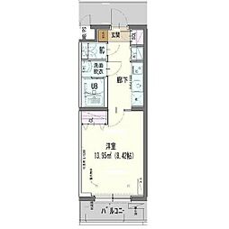 イル カヴァロ 2階1Kの間取り
