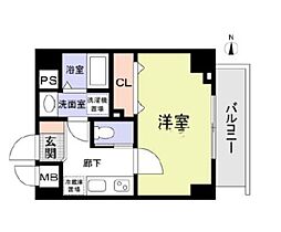 テオリア府中 1Kの間取図画像