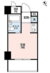オリエント伊勢佐木町 ワンルームの間取図画像
