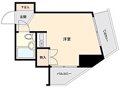 アルテハイム小岩 ワンルームの間取図画像