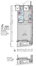 リヴシティ平和島 4階1Kの間取り
