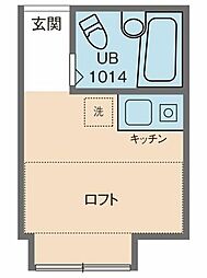 トレンドハウス ワンルームの間取図画像