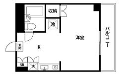 キャピィインプラザ北小岩 ワンルームの間取図画像