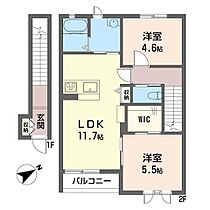 Ｒｅｓｉｄｅｎｃｅ　ＵＮ 00203 ｜ 埼玉県越谷市瓦曽根１丁目19-1（賃貸アパート2LDK・2階・57.50㎡） その2