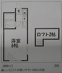 ホワイトウイング連光寺3号棟 ワンルームの間取図画像