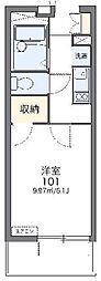 レオパレスTY.ベルツリー 1Kの間取図画像