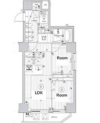 メイクス上野 2LDKの間取図画像