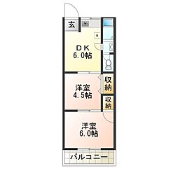 間取図画像 2DK