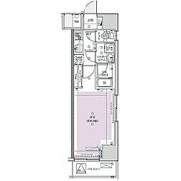 フェルクルールプレスト町屋駅前 2階1Kの間取り