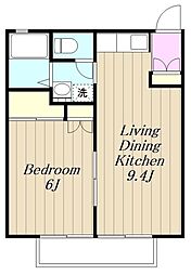 コーポフェニックス 1LDKの間取図画像