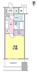 プロスペクトグラーサ広尾 1Kの間取図画像