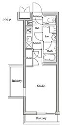 アーバンステーション成増 1Kの間取図画像