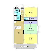 ビュースカイ 201 ｜ 熊本県玉名市築地（賃貸マンション3LDK・2階・65.60㎡） その2