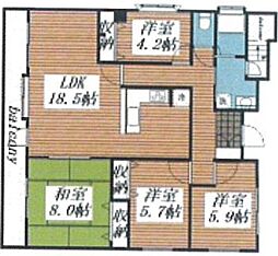 シティボックス5 4LDKの間取図画像