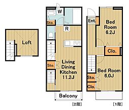 KINOIE TERRACE 2LDKの間取図画像