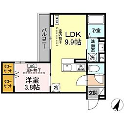 間取図画像 1LDK