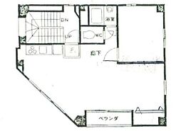 長沢ビル 1LDKの間取図画像