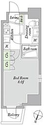 アーバンパーク西巣鴨WEST 1Kの間取図画像