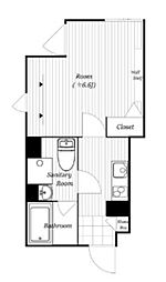 Bark Lane 早稲田II 3階1Kの間取り