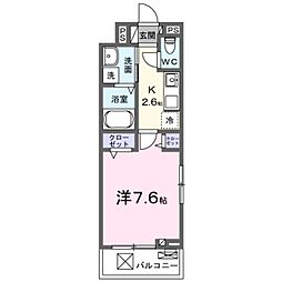 ardor・K 1Kの間取図画像