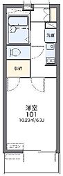 レオパレスアン・ドゥ・ドゥ 1Kの間取図画像