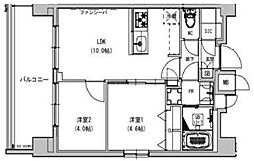 S-RESIDENCE本所吾妻橋 2LDKの間取図画像