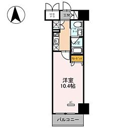 フェニックスレジデンス堺東 1Kの間取図画像