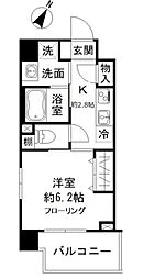 ミッテドルフ 4階1Kの間取り