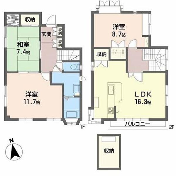 土師新町貸家 0001｜京都府福知山市土師新町２丁目(賃貸一戸建3LDK・2階・108.66㎡)の写真 その2