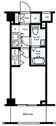 アルテシモアクアヴァカンザ 1Kの間取図画像