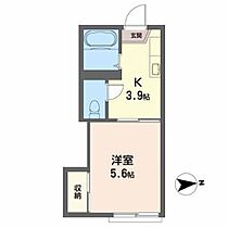 パルハイツ 205 ｜ 宮城県仙台市太白区富沢２丁目5-5（賃貸アパート1K・2階・21.40㎡） その2