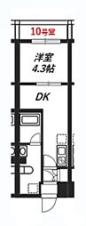 リヴシティ八王子 1DKの間取図画像