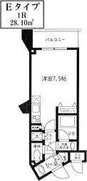 アオバフォーシーズン桜台 ワンルームの間取図画像