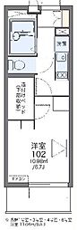 レオパレス前里 1Kの間取図画像
